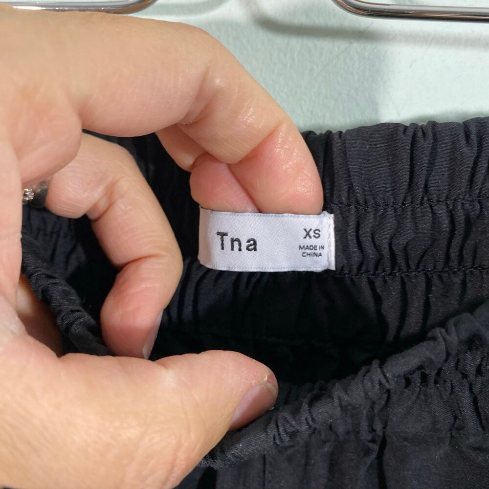 TNA Aritzia Women’s Black Zipper Hem Lightweight Riley Jogger Pants Size XS - Picture 6 of 8